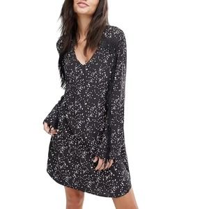 Scotch & Soda Maison Scotch Fringed Star Printed Festival Dress Size XS